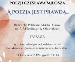 konkurs recytatorski poezji czesława Miłosza - 1