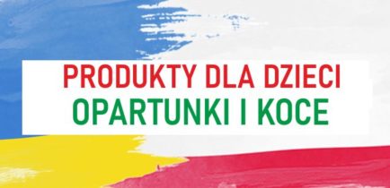 Produkty dla dzieci, koce, opatrunki