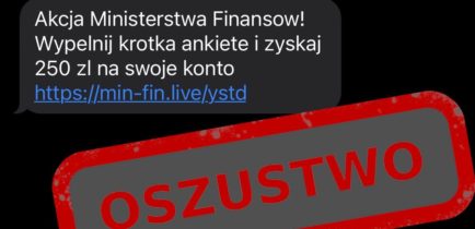 Uwaga na fałszywe SMS-y, które wykorzystują wizerunek MF!