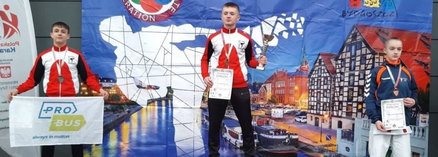 Brązowy medal z międzynarodowych zawodów w Bydgoszczy dla Obornickiego Klubu Karate